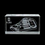 2d engraved crystal-Building floor plan drawing 01