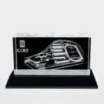 2d engraved crystal-Building floor plan drawing 02