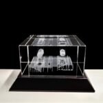3D engraving crystal- AIRBUS 02
