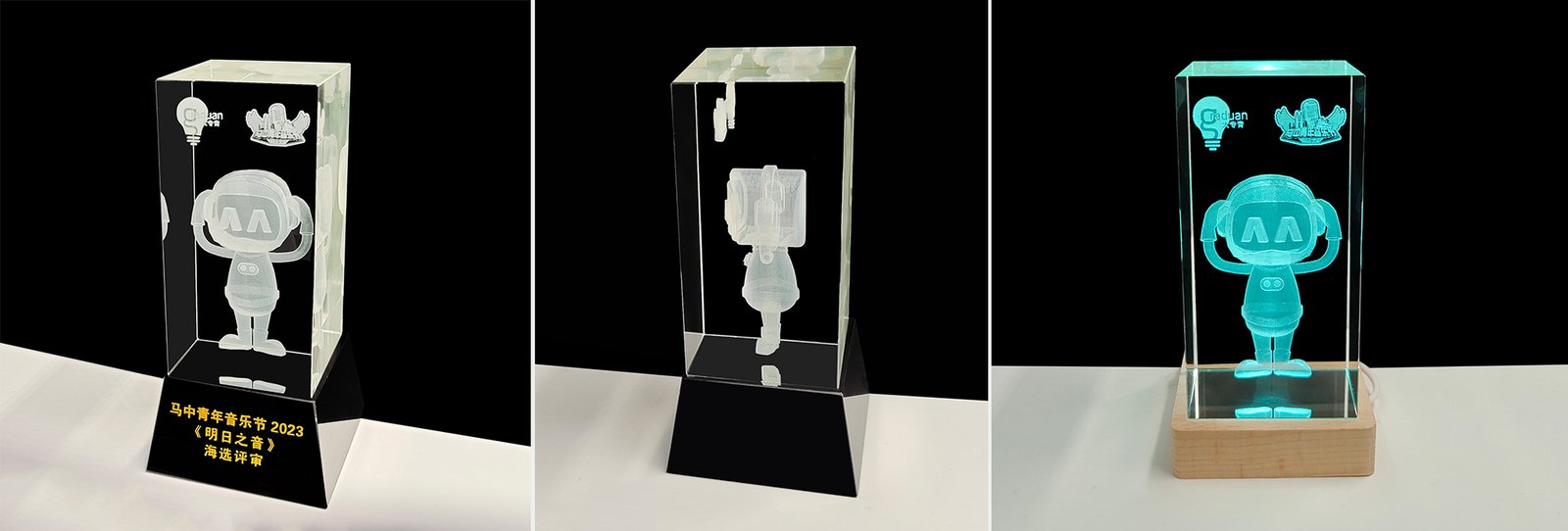 3D engraving crystal-cartoon figure