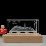3d engraving crystal-Mountain scene-01
